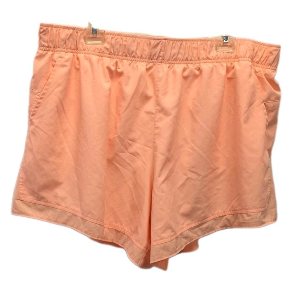 Athletic Works Peach Running Shorts 3X Lightweight Activewear Pull On